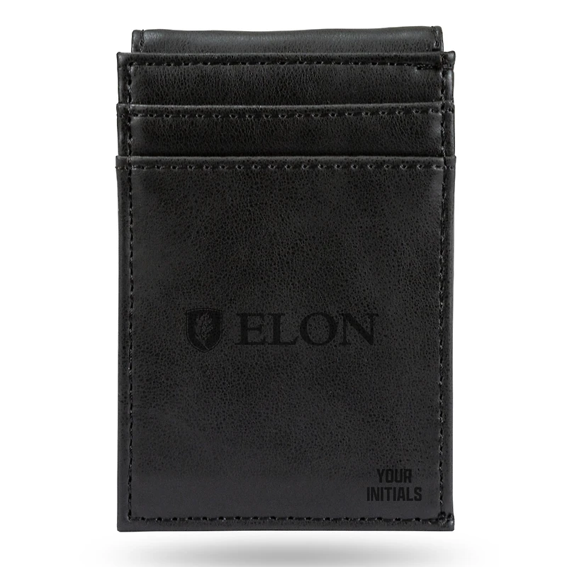 Black Elon Phoenix Personalized Front Pocket Wallet