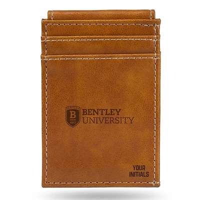 Brown Bentley Falcons Personalized Front Pocket Wallet