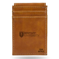 Brown Bentley Falcons Personalized Front Pocket Wallet