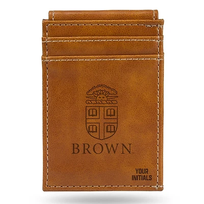Brown Brown Bears Personalized Front Pocket Wallet