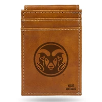 Brown Colorado State Rams Personalized Front Pocket Wallet