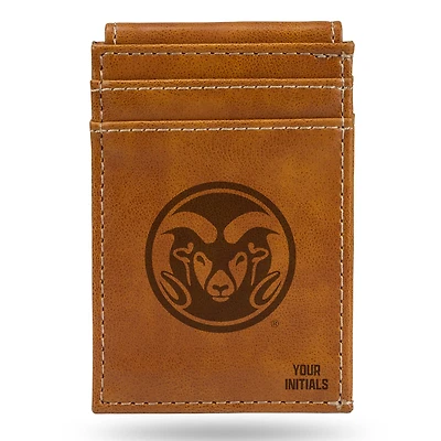 Brown Colorado State Rams Personalized Front Pocket Wallet