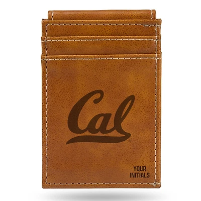 Brown Cal Bears Personalized Front Pocket Wallet