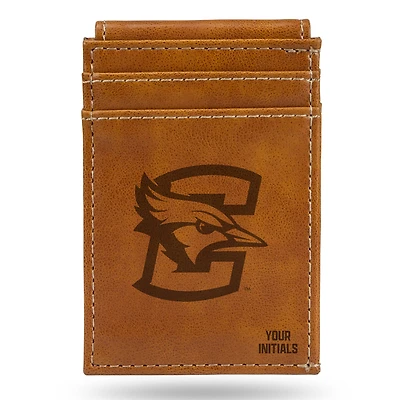 Brown Creighton Bluejays Personalized Front Pocket Wallet