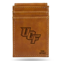 Brown UCF Knights Personalized Front Pocket Wallet