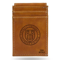 Brown Cornell Big Red Personalized Front Pocket Wallet