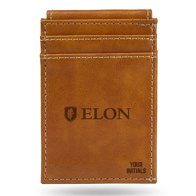 Brown Elon Phoenix Personalized Front Pocket Wallet