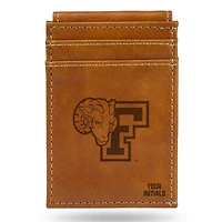 Brown Fordham Rams Personalized Front Pocket Wallet