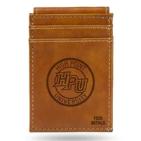Brown High Point Panthers Personalized Front Pocket Wallet