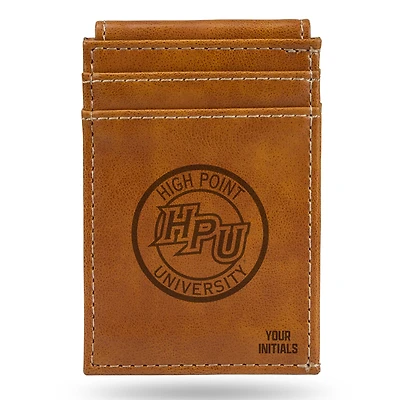 Brown High Point Panthers Personalized Front Pocket Wallet