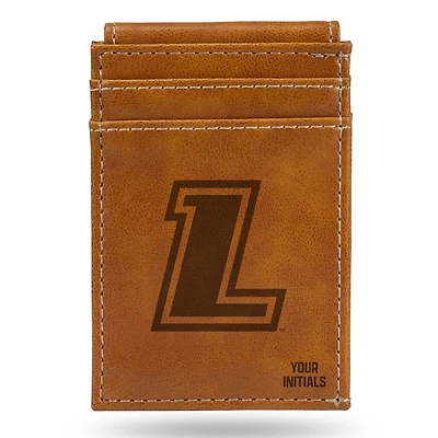 Brown Loyola Greyhounds Personalized Front Pocket Wallet