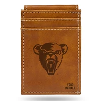 Brown Maine Black Bears Personalized Front Pocket Wallet