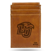 Brown Liberty Flames Personalized Front Pocket Wallet