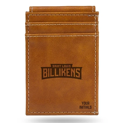 Brown Saint Louis Billikens Personalized Front Pocket Wallet