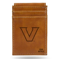 Brown Vanderbilt Commodores Personalized Front Pocket Wallet
