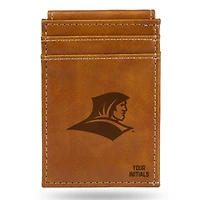 Brown Providence Friars Personalized Front Pocket Wallet