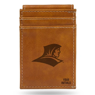 Brown Providence Friars Personalized Front Pocket Wallet