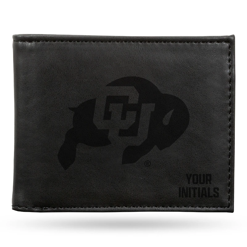 Black Colorado Buffaloes Personalized Billfold Wallet