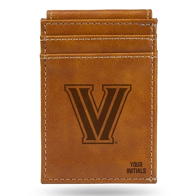 Brown Villanova Wildcats Personalized Front Pocket Wallet