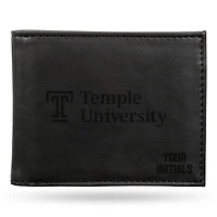 Black Temple Owls Personalized Billfold Wallet