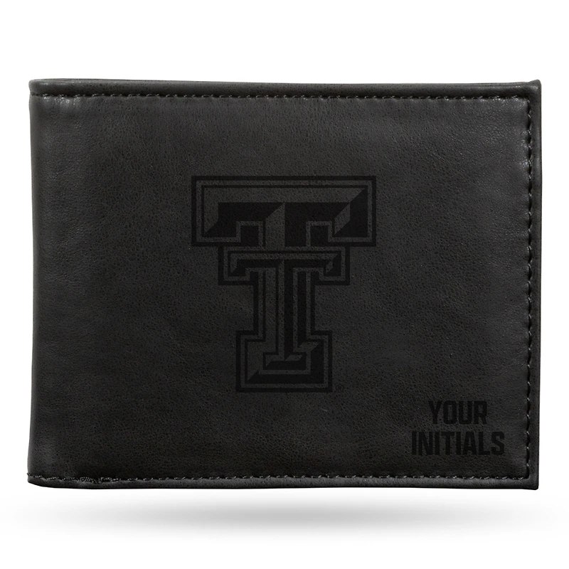 Black Texas Tech Red Raiders Personalized Billfold Wallet