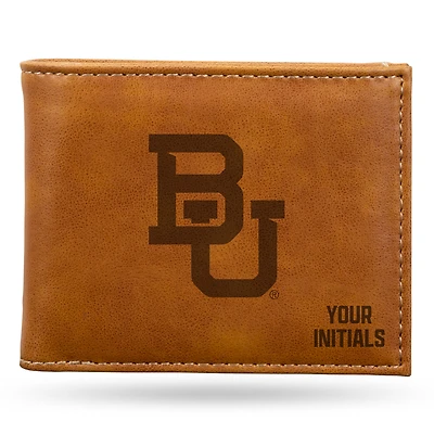 Brown Baylor Bears Personalized Billfold Wallet