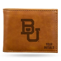 Brown Baylor Bears Personalized Billfold Wallet