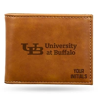 Brown Buffalo Bulls Personalized Billfold Wallet