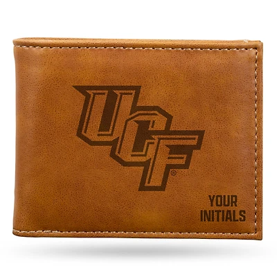 Brown UCF Knights Personalized Billfold Wallet
