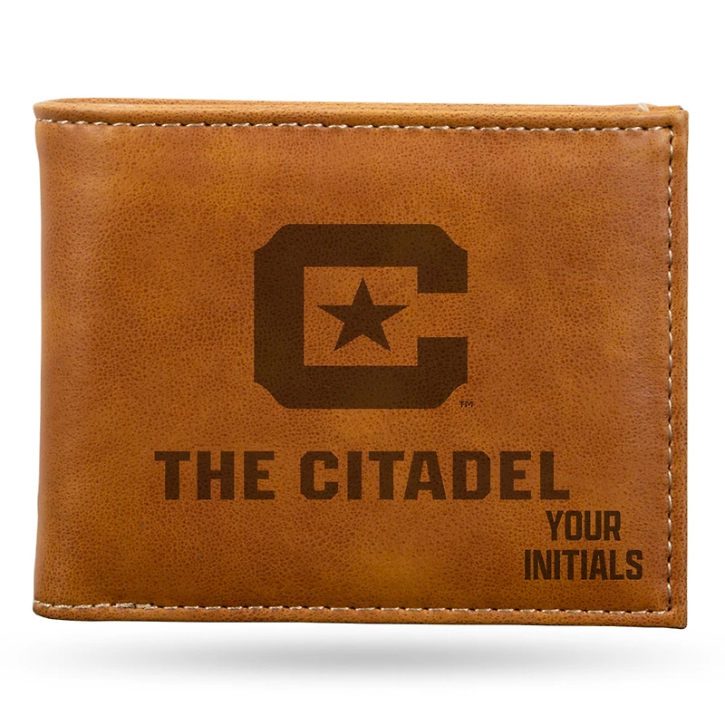 Brown Citadel Bulldogs Personalized Billfold Wallet
