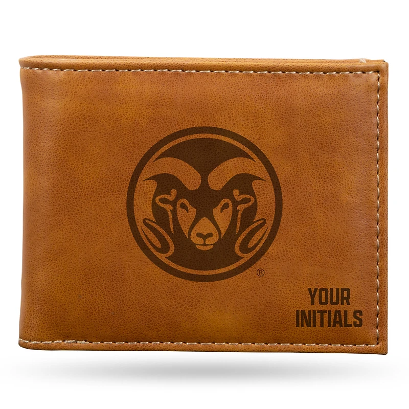 Brown Colorado State Rams Personalized Billfold Wallet