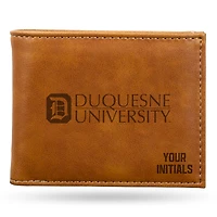 Brown Duquesne Dukes Personalized Billfold Wallet