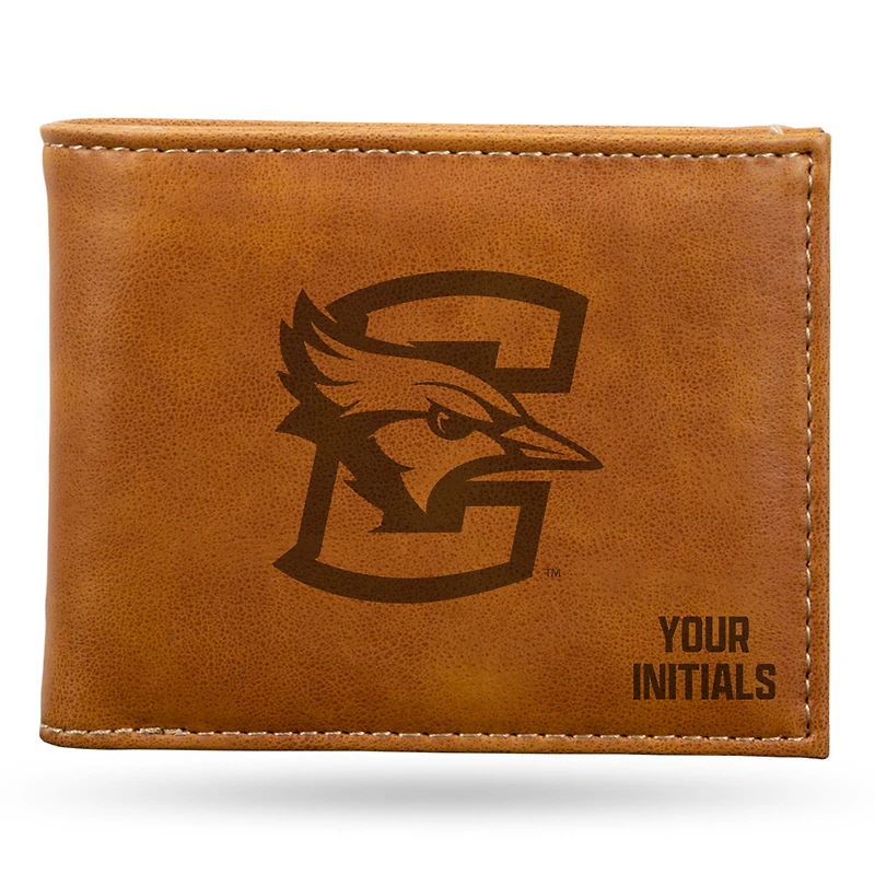 Brown Creighton Bluejays Personalized Billfold Wallet