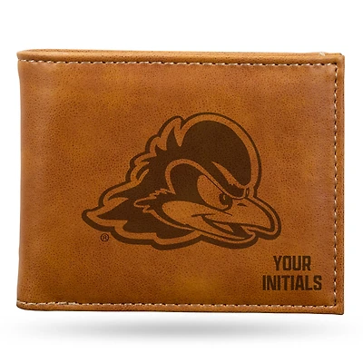 Brown Delaware Fightin' Blue Hens Personalized Billfold Wallet