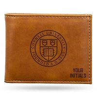 Brown Cornell Big Red Personalized Billfold Wallet
