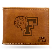 Brown Fordham Rams Personalized Billfold Wallet
