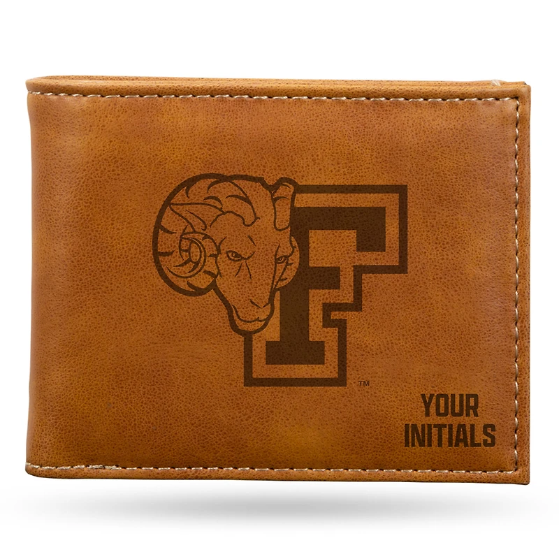 Brown Fordham Rams Personalized Billfold Wallet