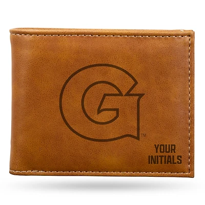 Brown Georgetown Hoyas Personalized Billfold Wallet