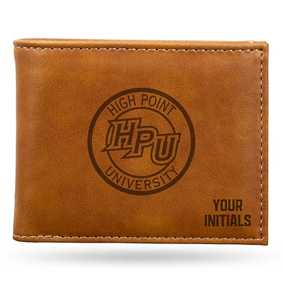 Brown High Point Panthers Personalized Billfold Wallet