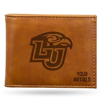 Brown Liberty Flames Personalized Billfold Wallet
