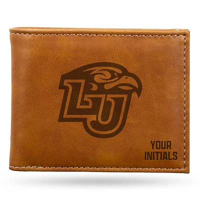 Brown Liberty Flames Personalized Billfold Wallet