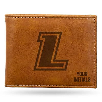 Brown Loyola Greyhounds Personalized Billfold Wallet
