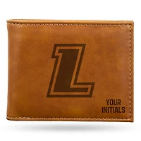 Brown Loyola Greyhounds Personalized Billfold Wallet