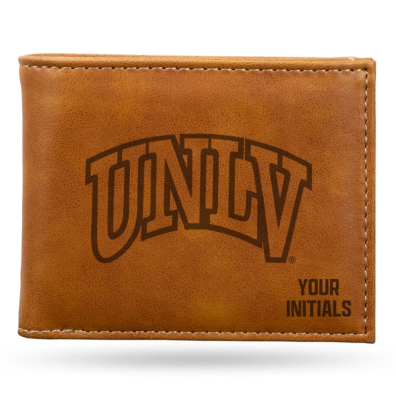 Brown UNLV Rebels Personalized Billfold Wallet
