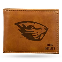 Brown Oregon State Beavers Personalized Billfold Wallet