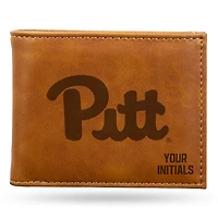 Brown Pitt Panthers Personalized Billfold Wallet
