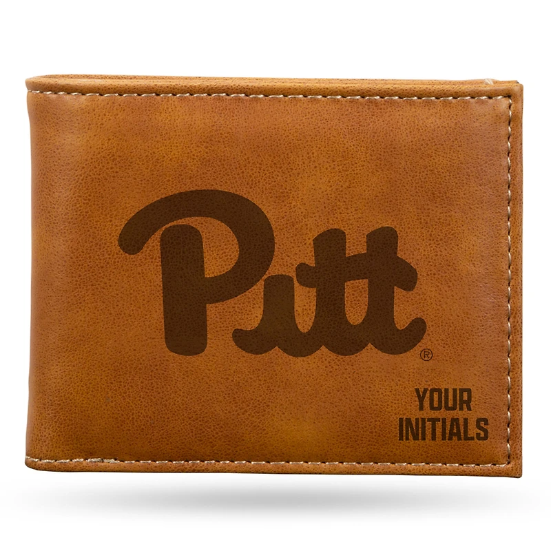 Brown Pitt Panthers Personalized Billfold Wallet