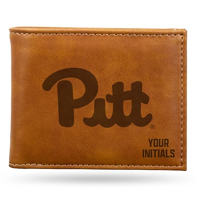 Brown Pitt Panthers Personalized Billfold Wallet