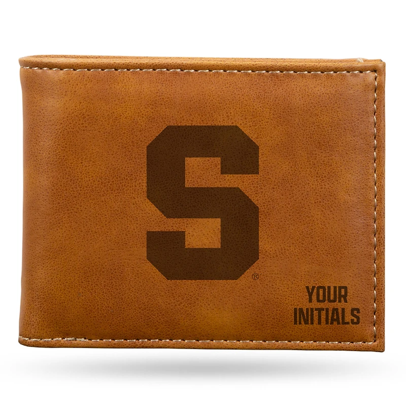 Brown Syracuse Orange Personalized Billfold Wallet