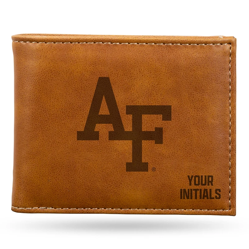 Brown Air Force Falcons Personalized Billfold Wallet